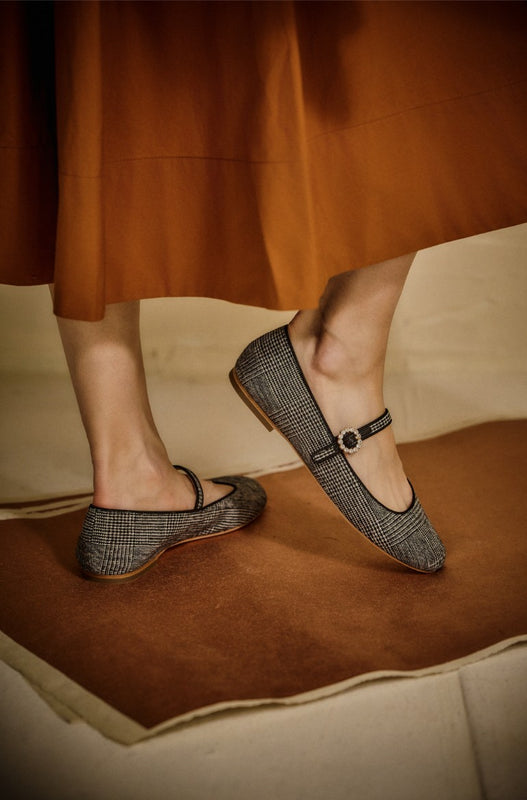 Mizzy Fabric Mary Jane Flat