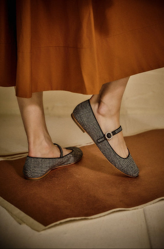 Mizzy Fabric Mary Jane Flat