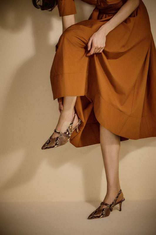 Blythe Leather Slingback Heel