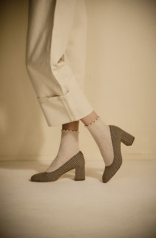 Lenora Fabric Pump Heel