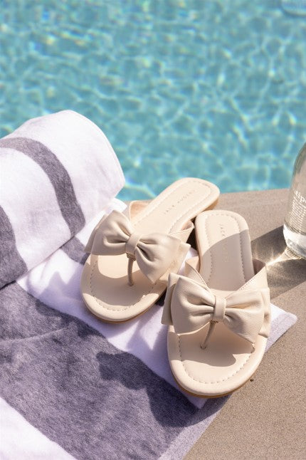 Vannah Leather Bow Sandal