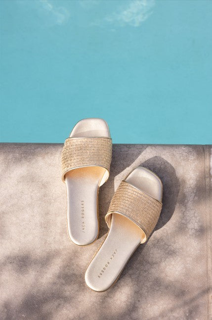Bay Raffia Flatform Sandal