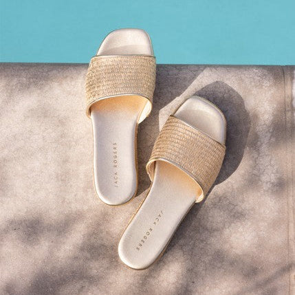 Bay Raffia Flatform Sandal