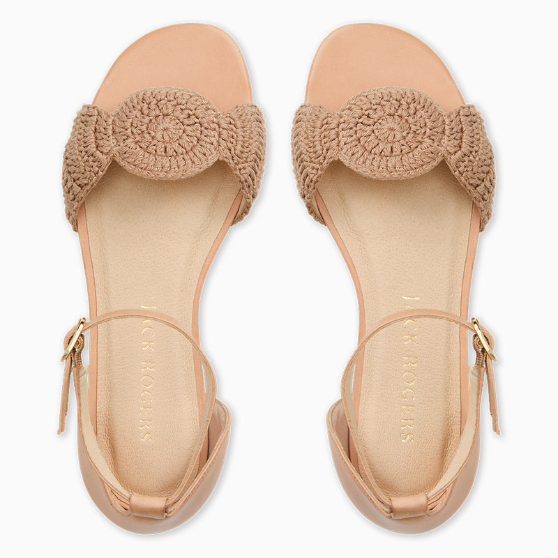 Laurin Crochet Ankle Strap Sandal