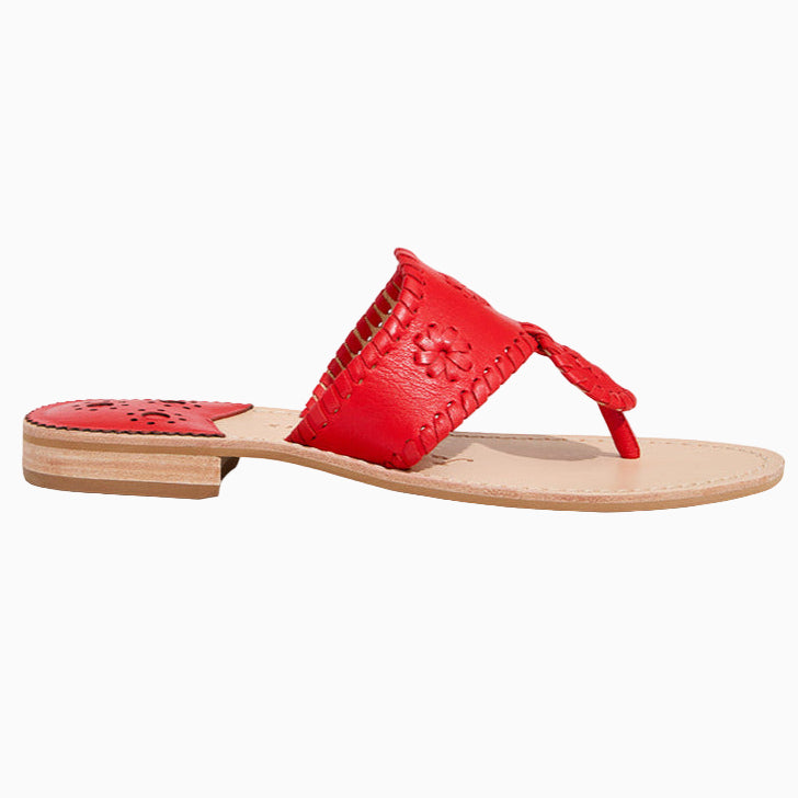 Jacks Leather Flat Sandal