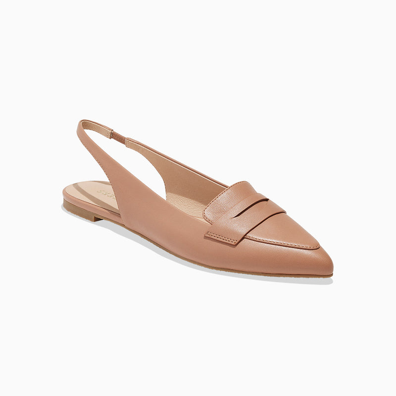 Pennie Leather Slingback Ballet Flat