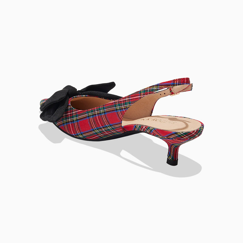 Debra Fabric Slingback Kitten Heel