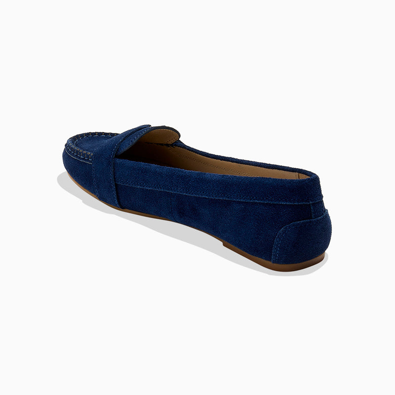 Hanover Suede Hardware Flat Moccasin