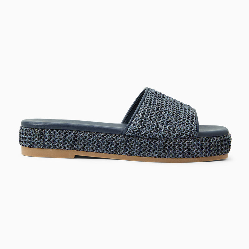 Bay Raffia Flatform Sandal