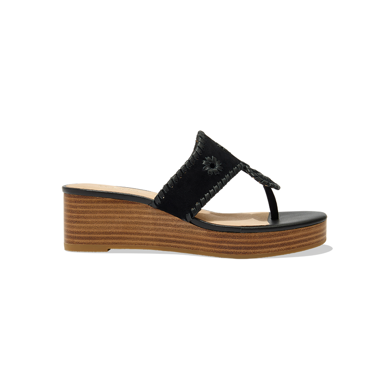 Jacks Suede Mid Wedge