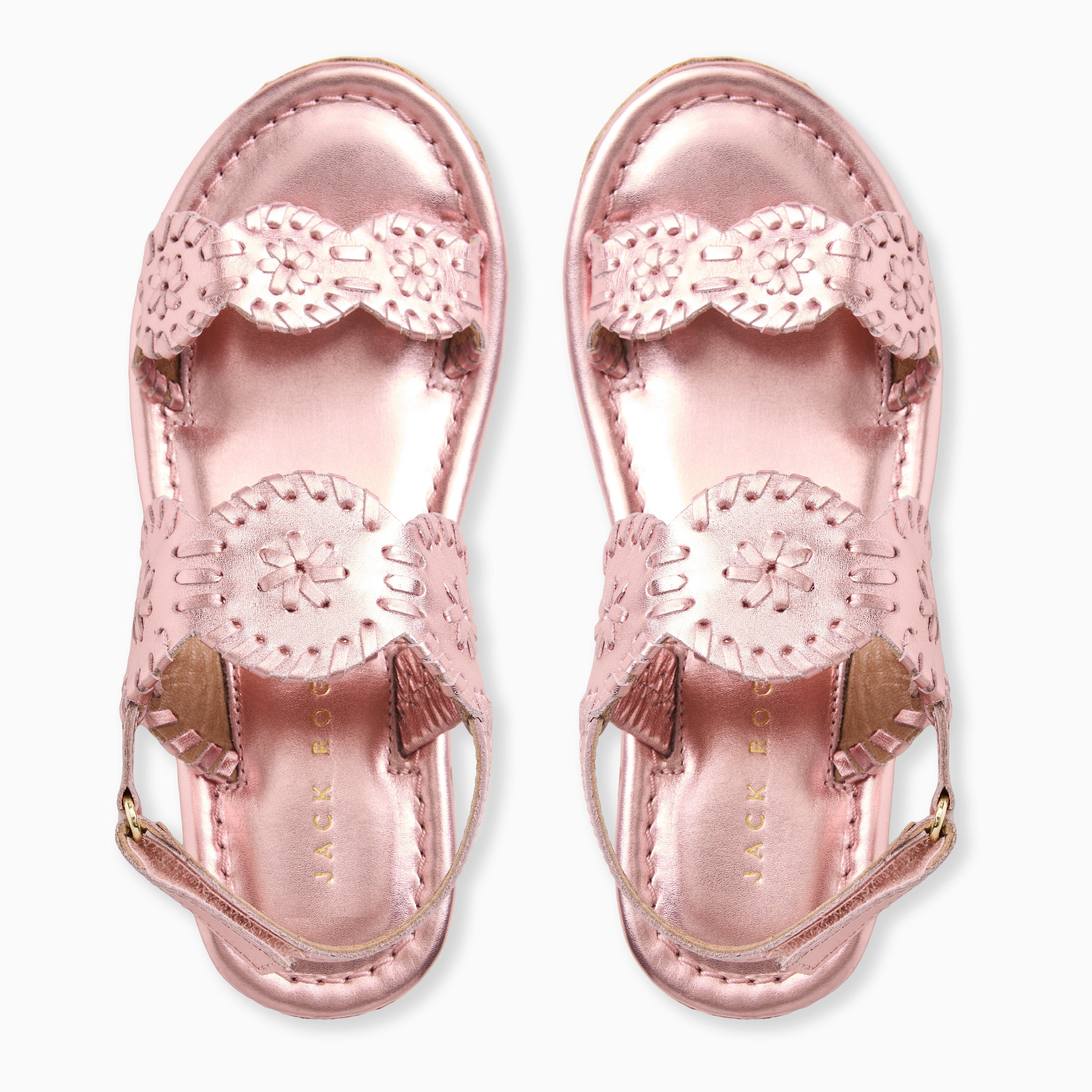 Jack Rogers Girls Laurin High Wedge Heels — Rose Quartz – Jack