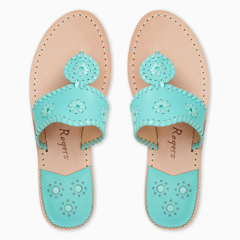 Jacks Leather Flat Sandal