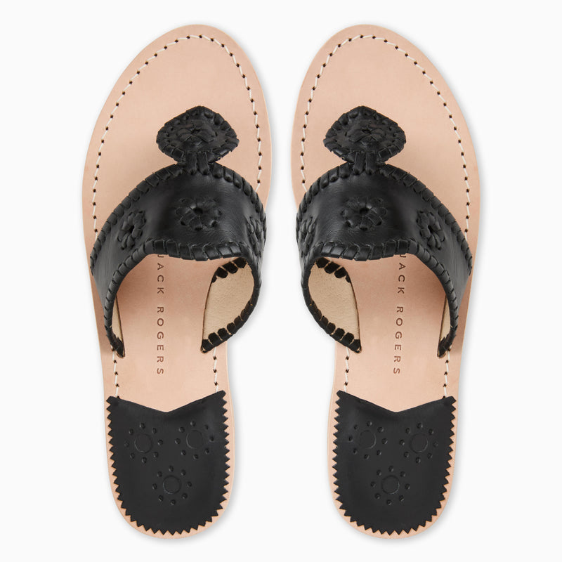 Jacks Wide Width Leather Flat Sandal