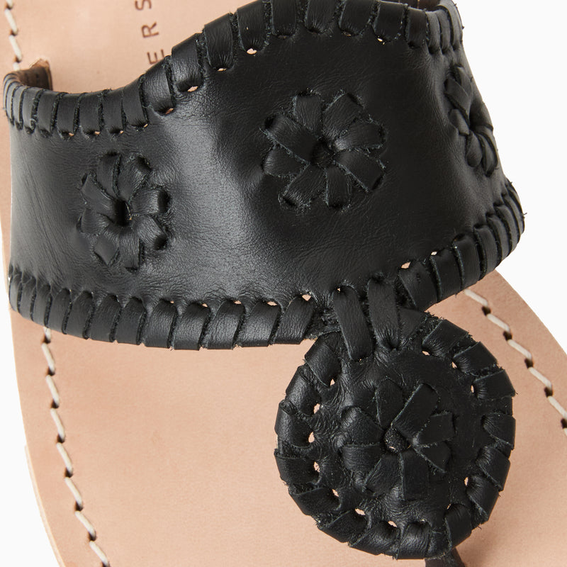 Jacks Wide Width Leather Flat Sandal