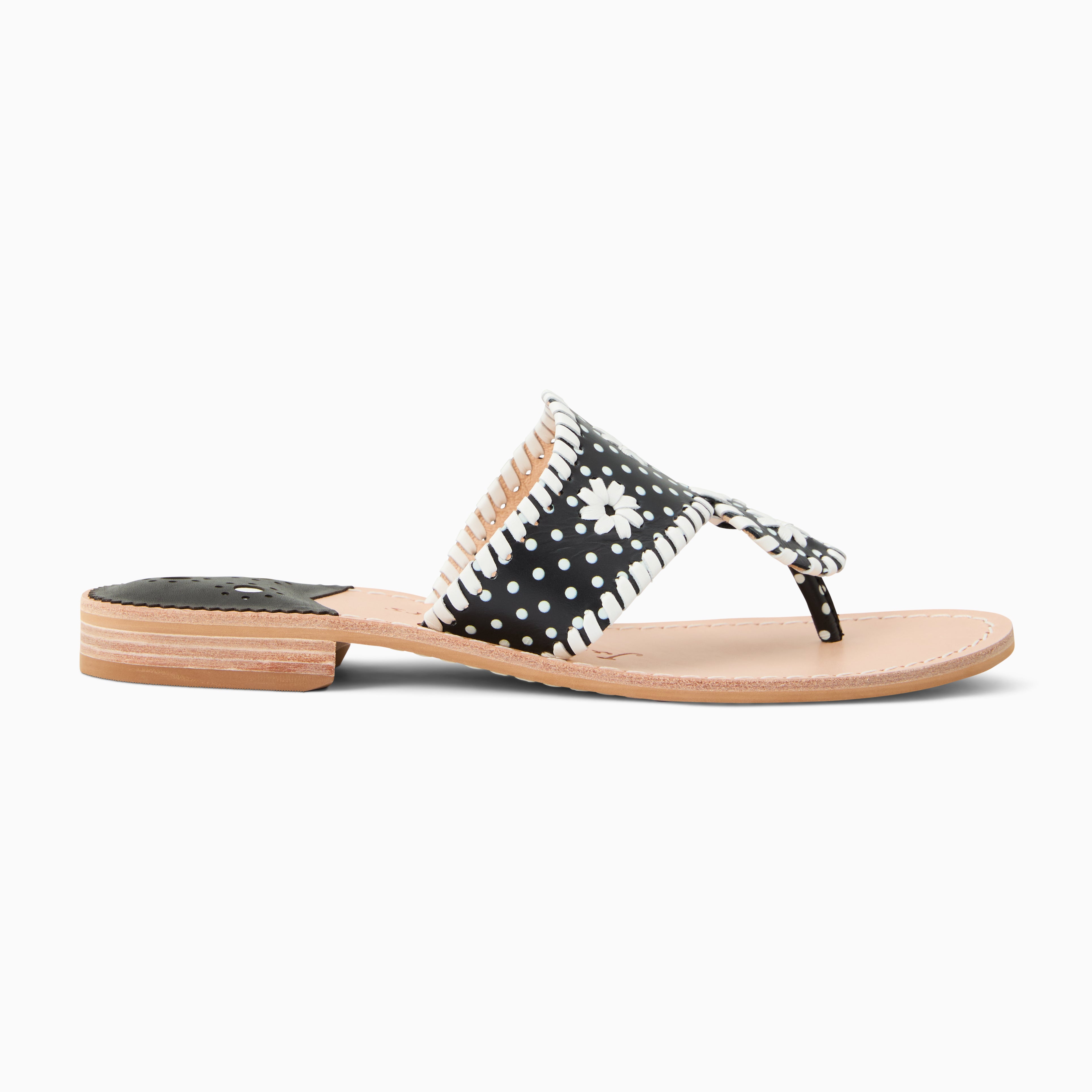 Jack Rogers Signature Jacks Flat Sandal | Patent Leather