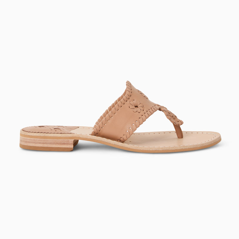 Jacks Leather Flat Sandal