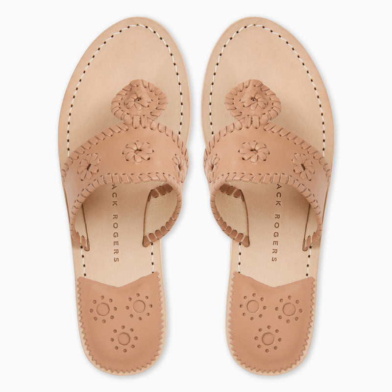 Jacks Leather Flat Sandal