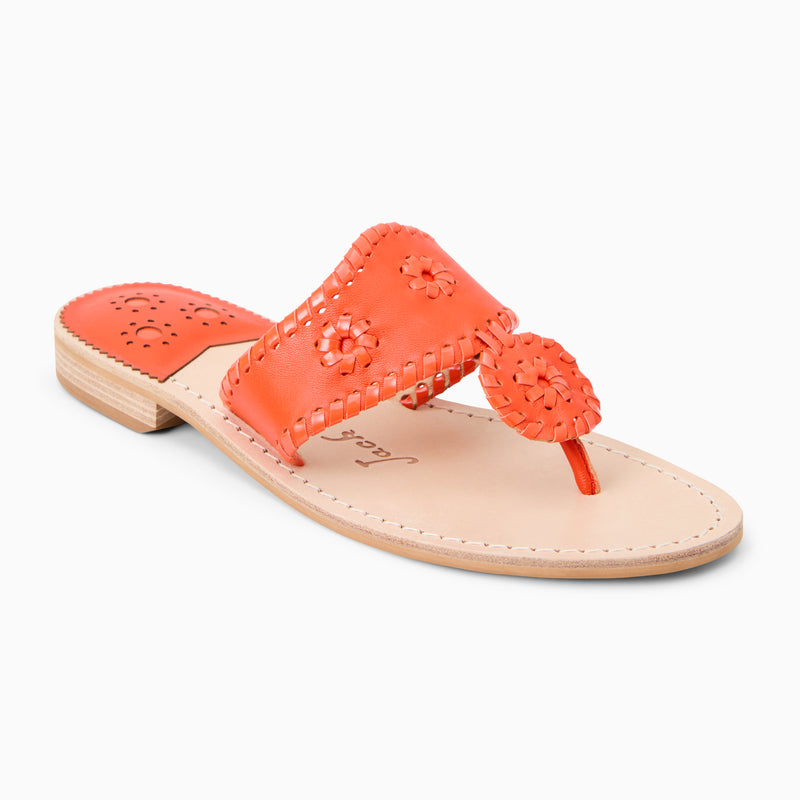 Jacks Leather Flat Sandal