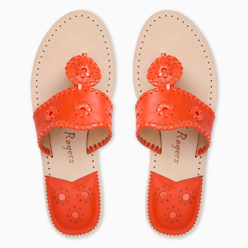 Jacks Leather Flat Sandal