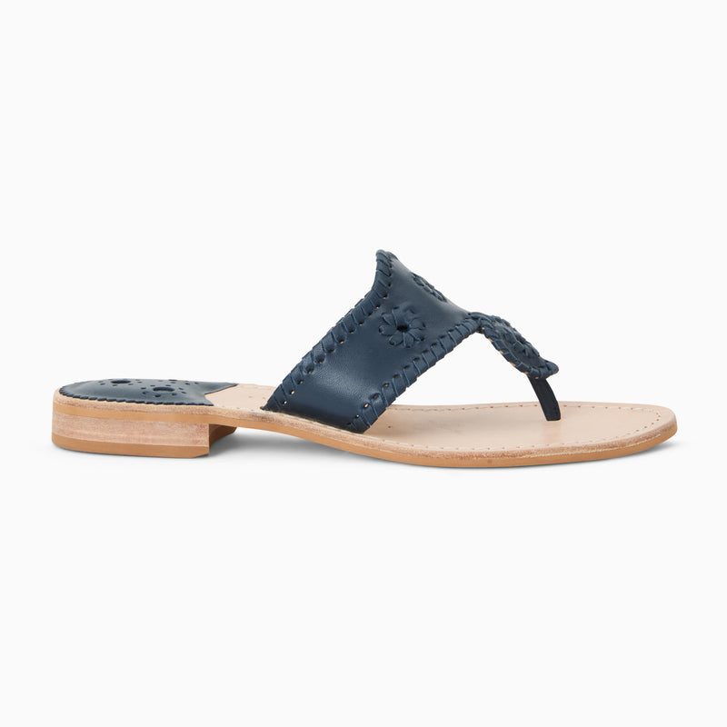 Jacks Wide Width Leather Flat Sandal