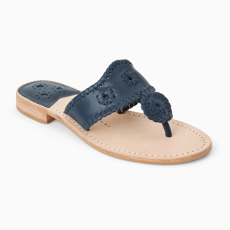 Jacks Wide Width Leather Flat Sandal