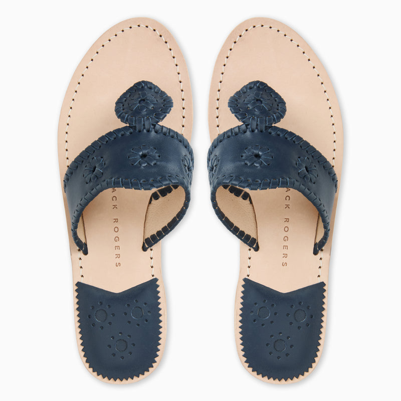 Jacks Wide Width Leather Flat Sandal