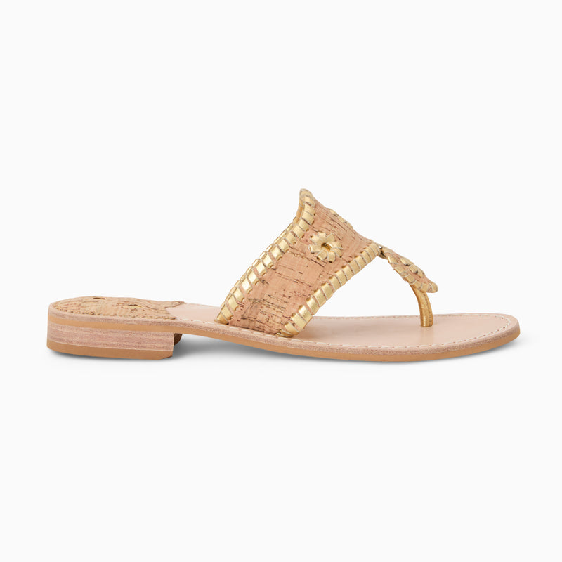Jacks Wide Width Leather Flat Sandal