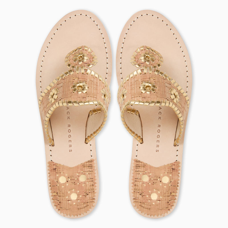 Jacks Wide Width Leather Flat Sandal