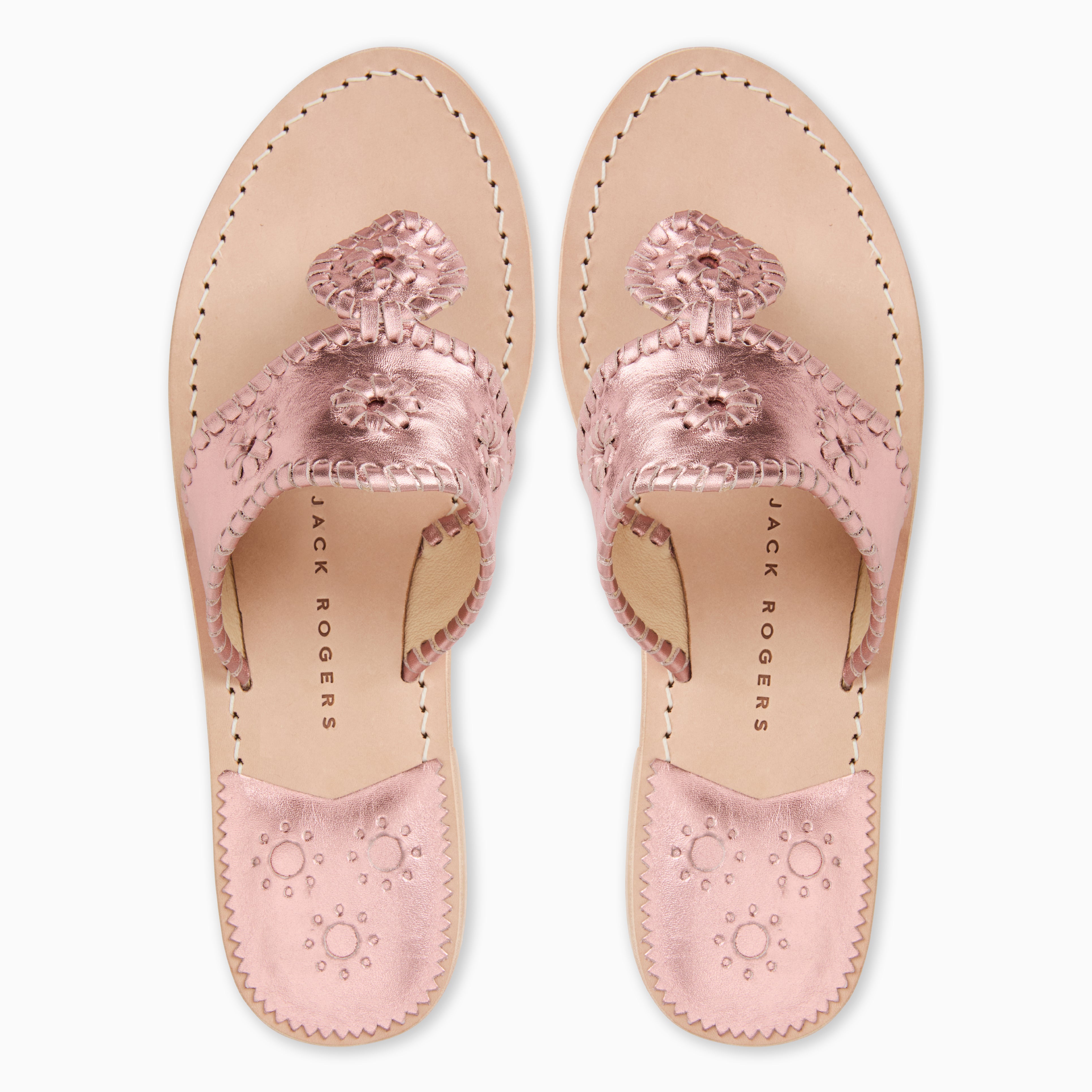 Jack Rogers Jacks Flat Wide Width Sandal in Rose Quartz – Wide Fit