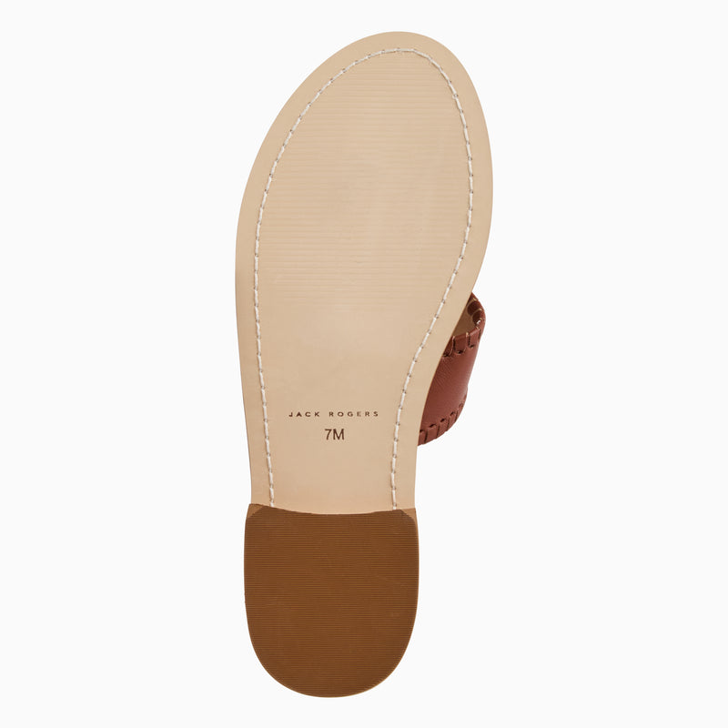 Jacks Leather Flat Sandal