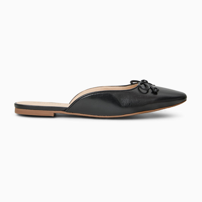 Ginny Leather Flat Mule