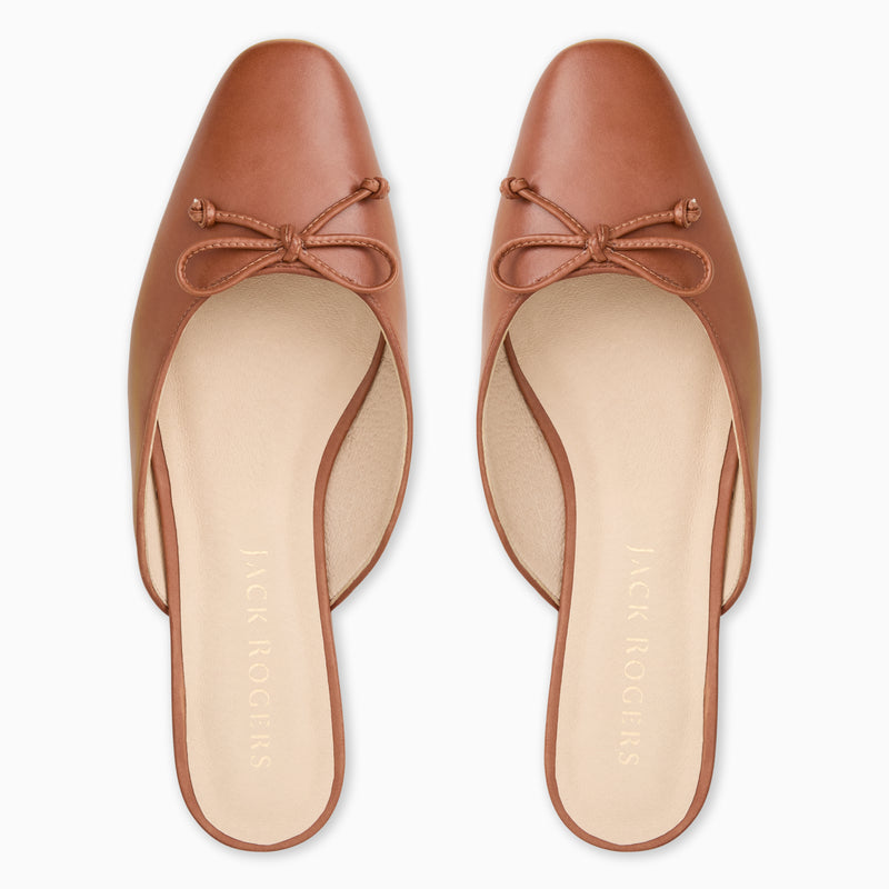 Ginny Leather Flat Mule