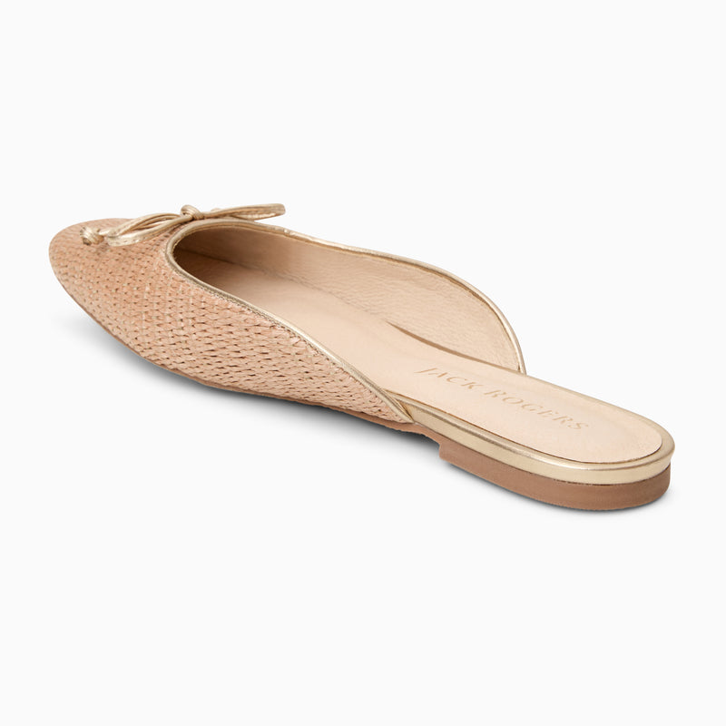 Ginny Raffia Flat Mule