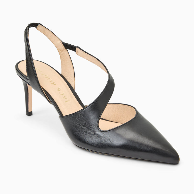 Ansley Leather Pump Heel