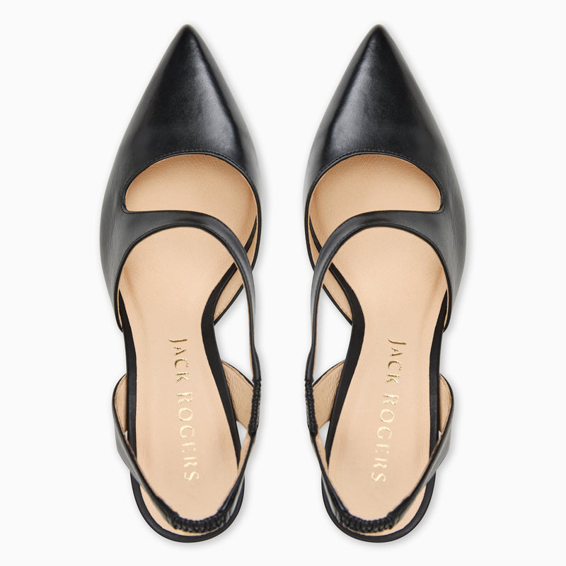 Ansley Leather Pump Heel