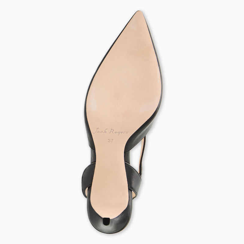 Ansley Leather Pump Heel