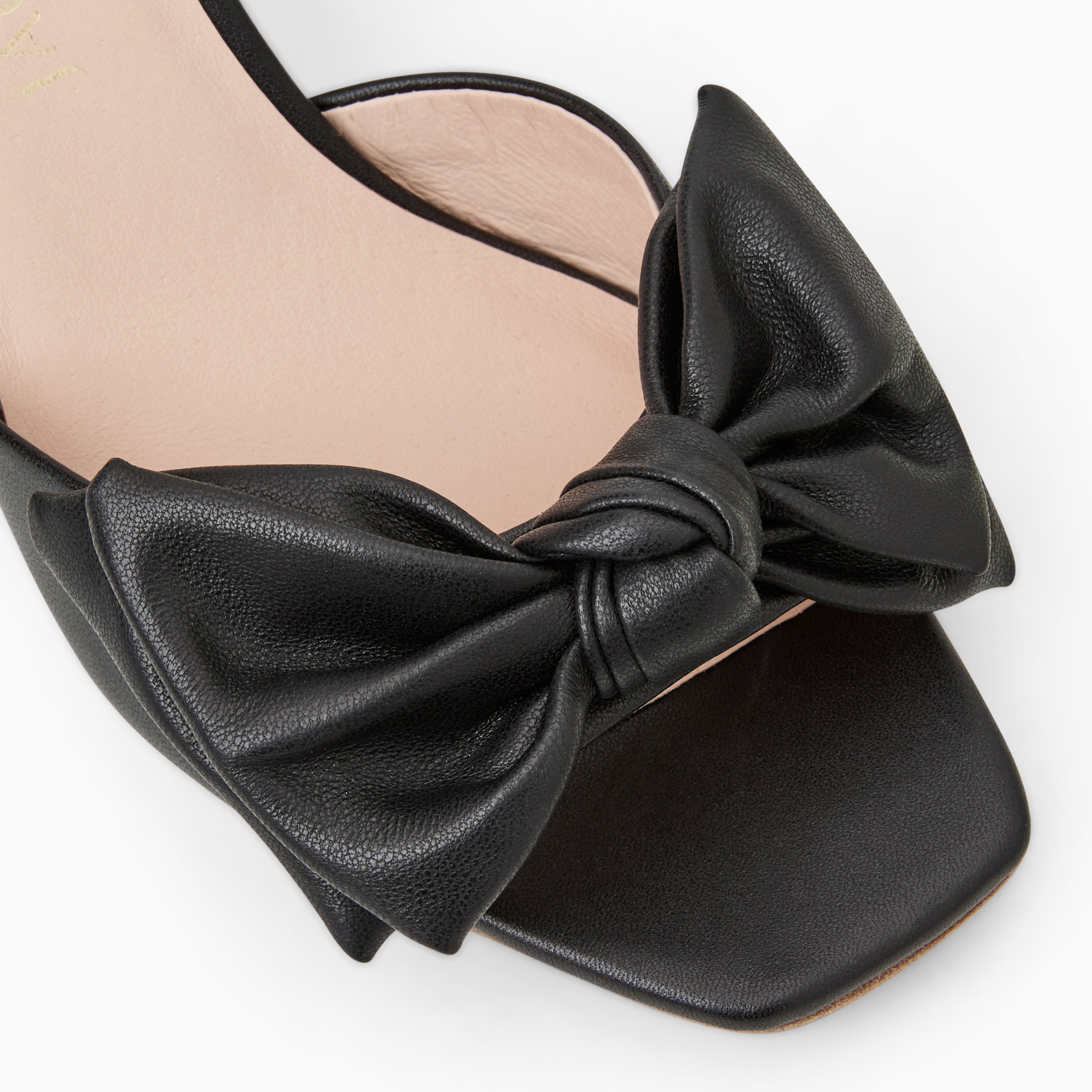 Jack Rogers Eloise Bow Slingback | Nappa Leather | Black – Jack