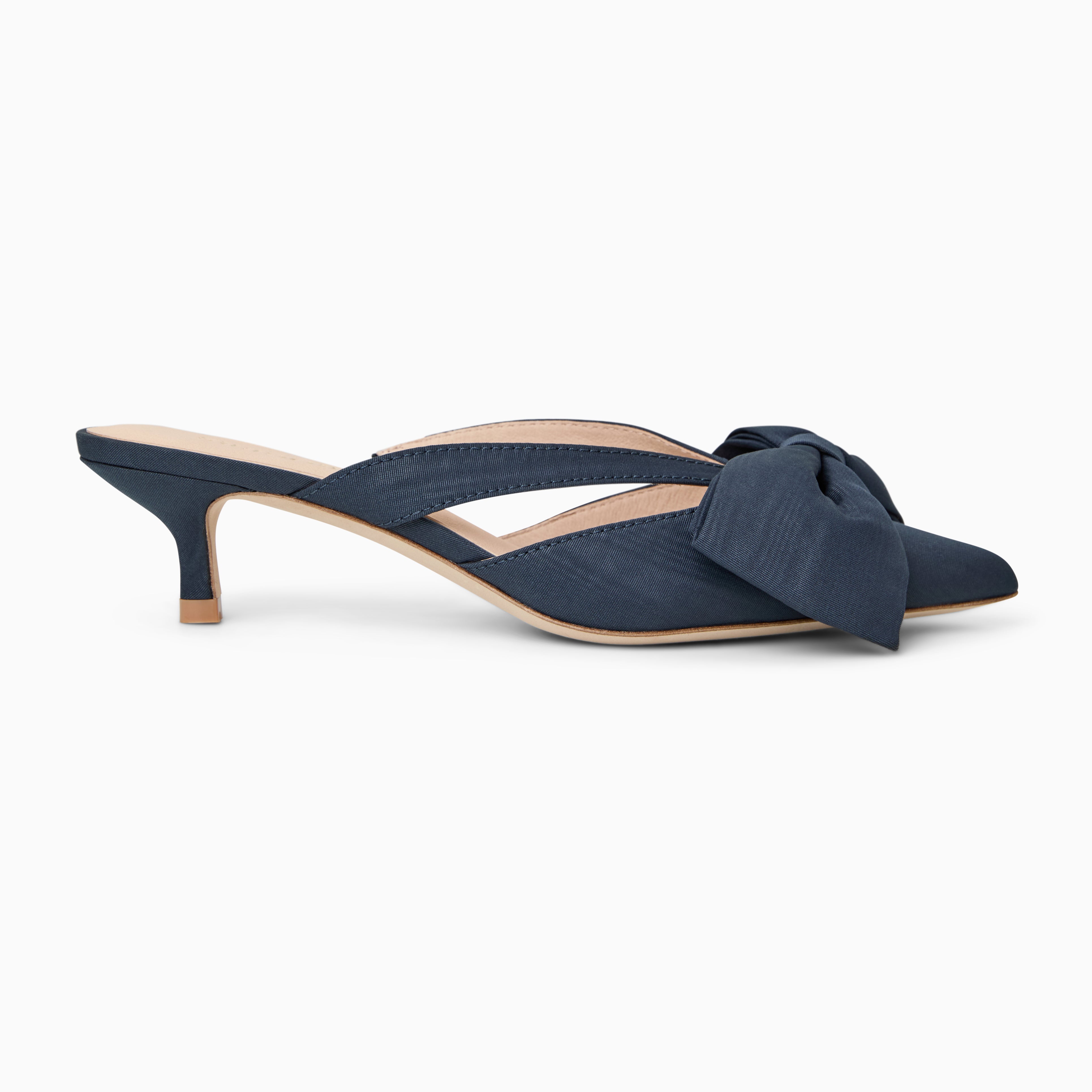 Jack Rogers Cynthia Bow Mule | Fabric | Midnight – Jack Rogers USA