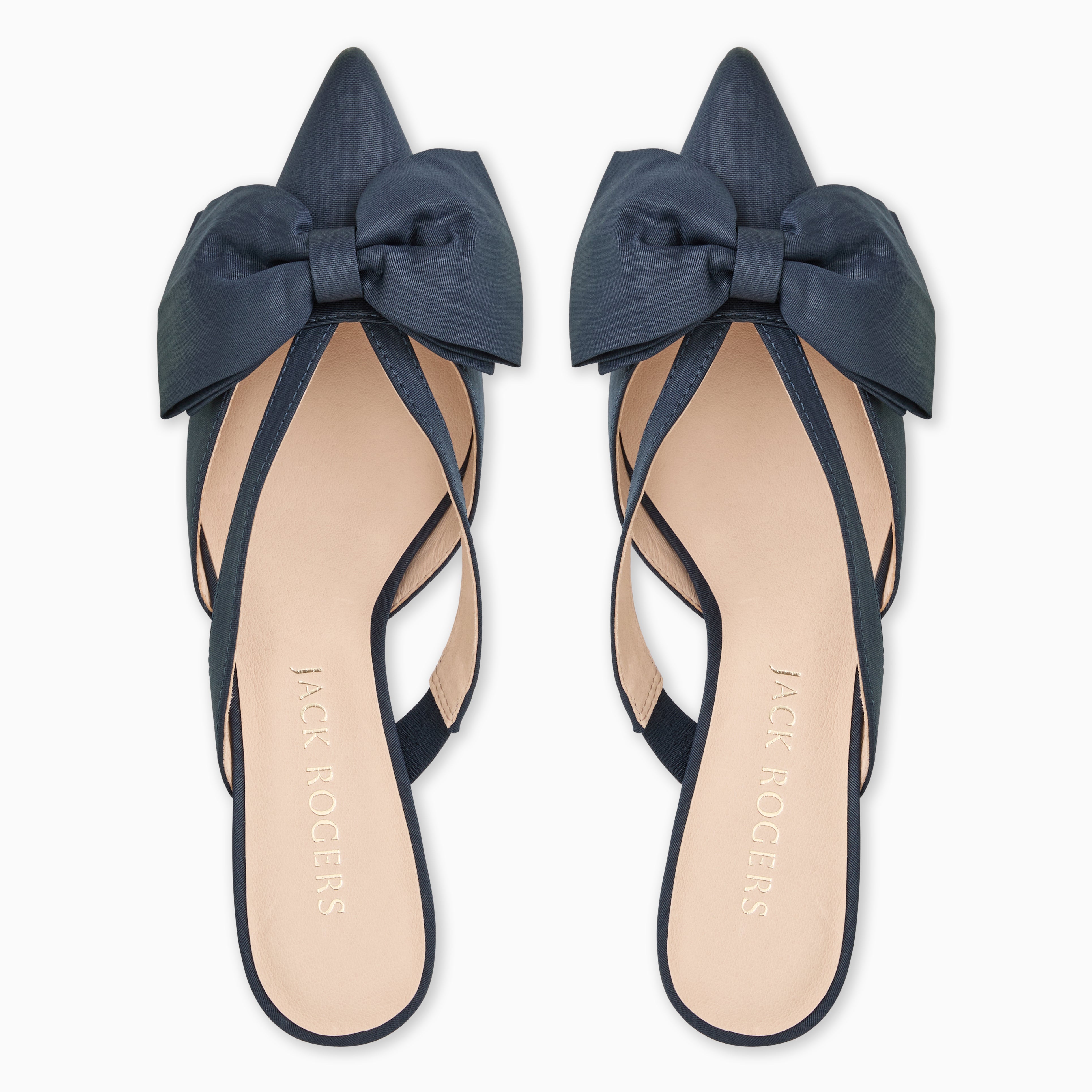 Jack Rogers Cynthia Bow Mule | Fabric | Midnight – Jack