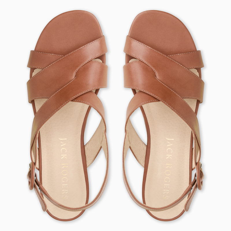 Erin Leather Flat Sandal