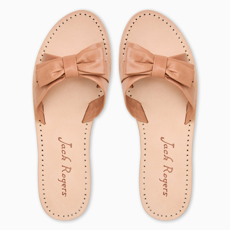 Brightly Bow Leather Sandal