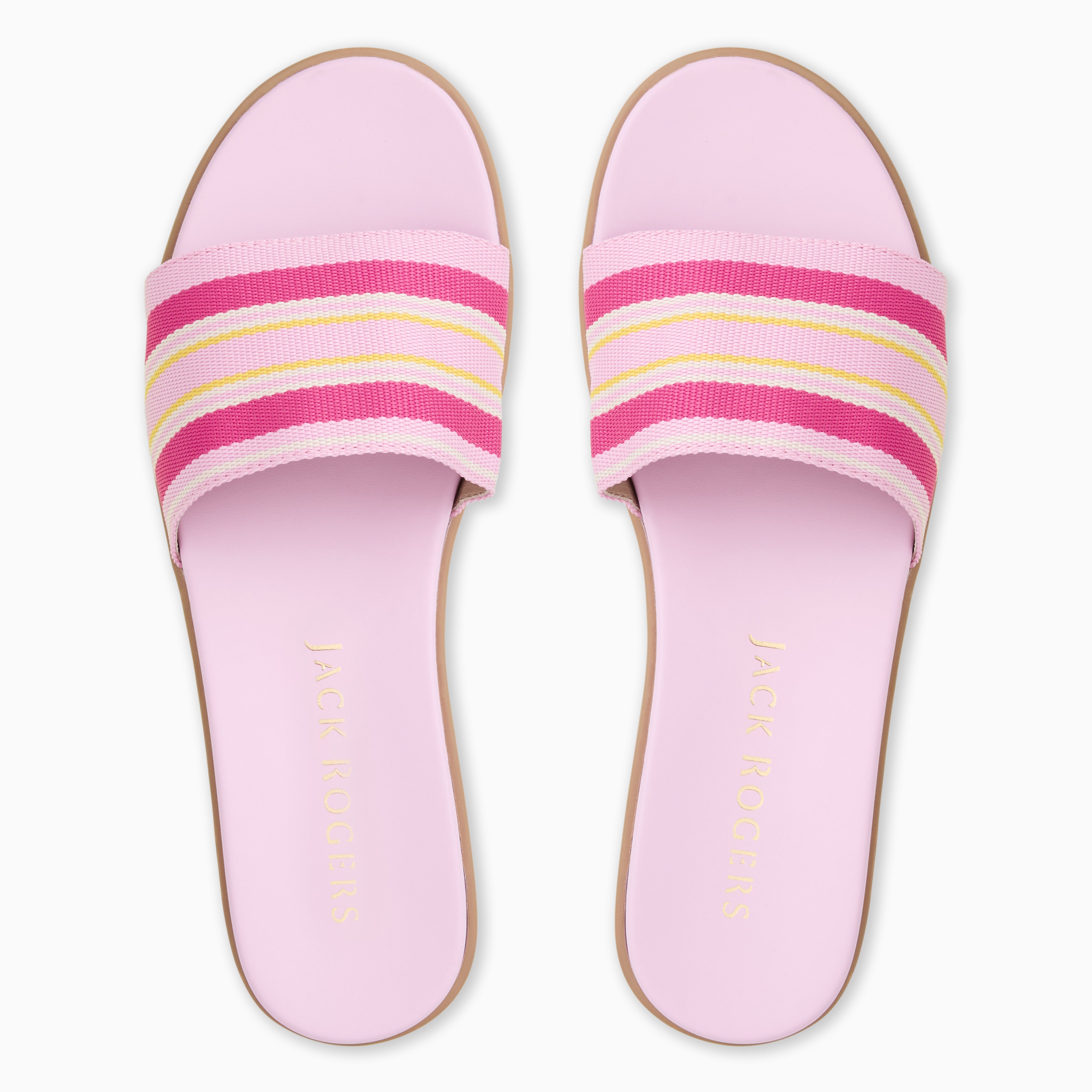 Jack Rogers Bayview Slide Sandal | Webbing | Pink Multi