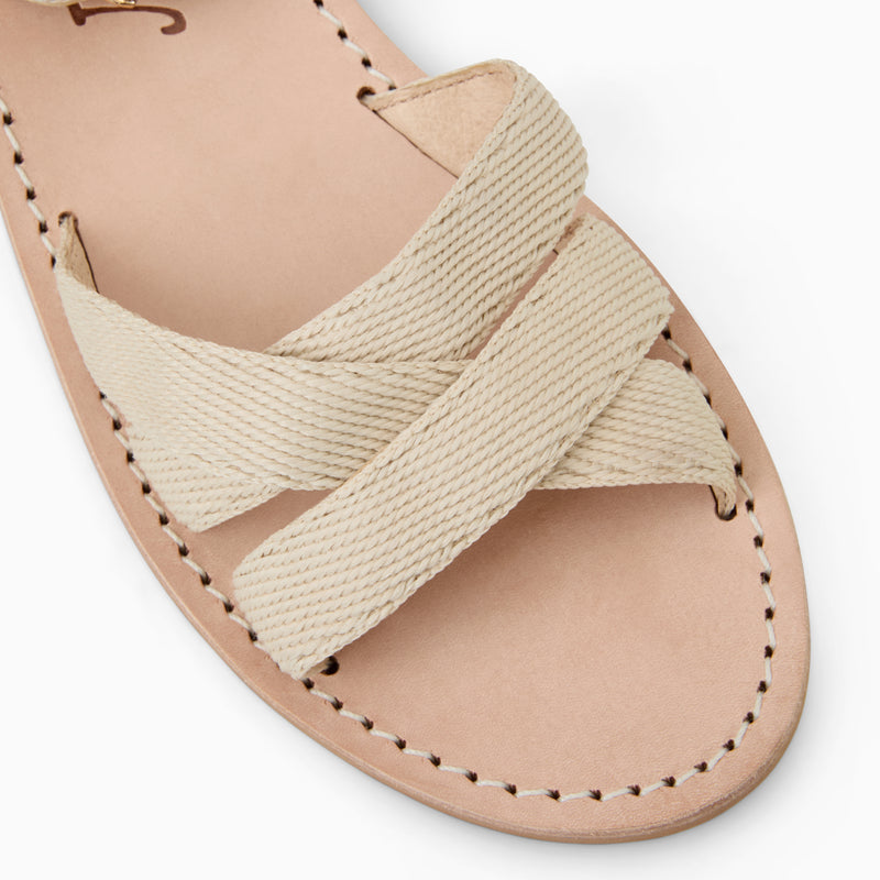 Patti Canvas Flat Sandal