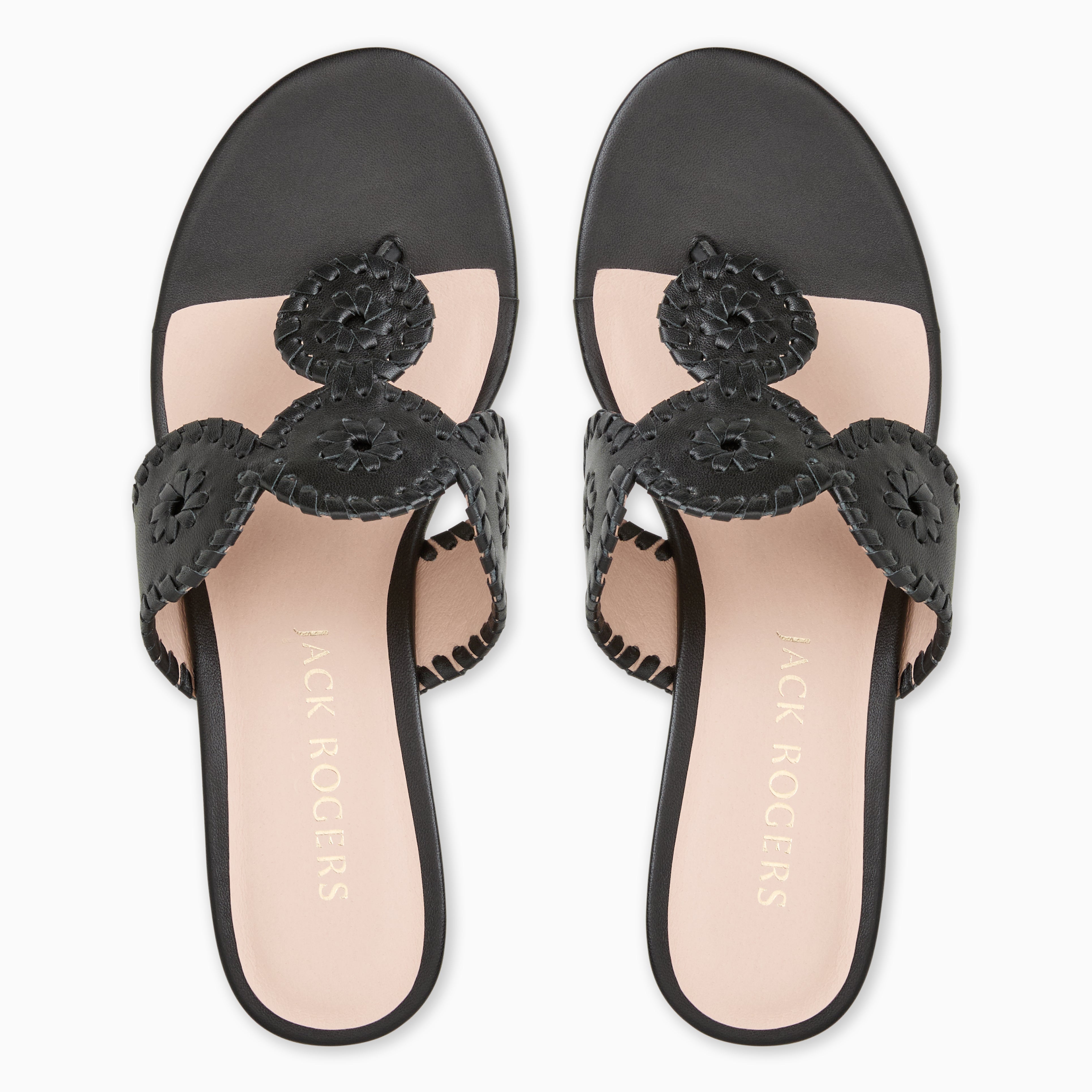 Jack Rogers Kimberly Mid-Wedge | Nappa Leather | Black – Jack