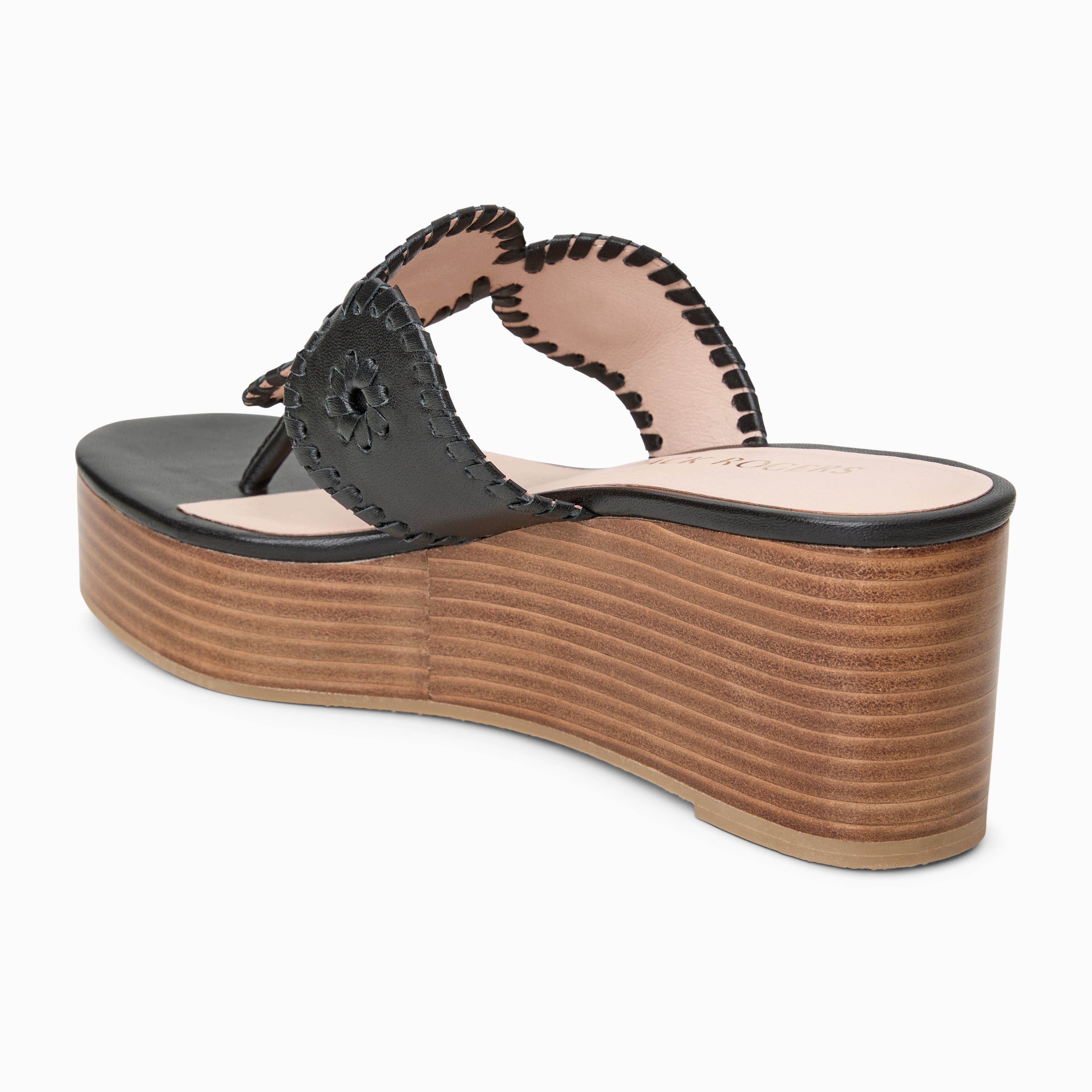 ナバホ Kay Beggy Rogers bangle 極美品 Jack Rogers Kimberly Mid-Wedge | Nappa Leather | Black – Jack