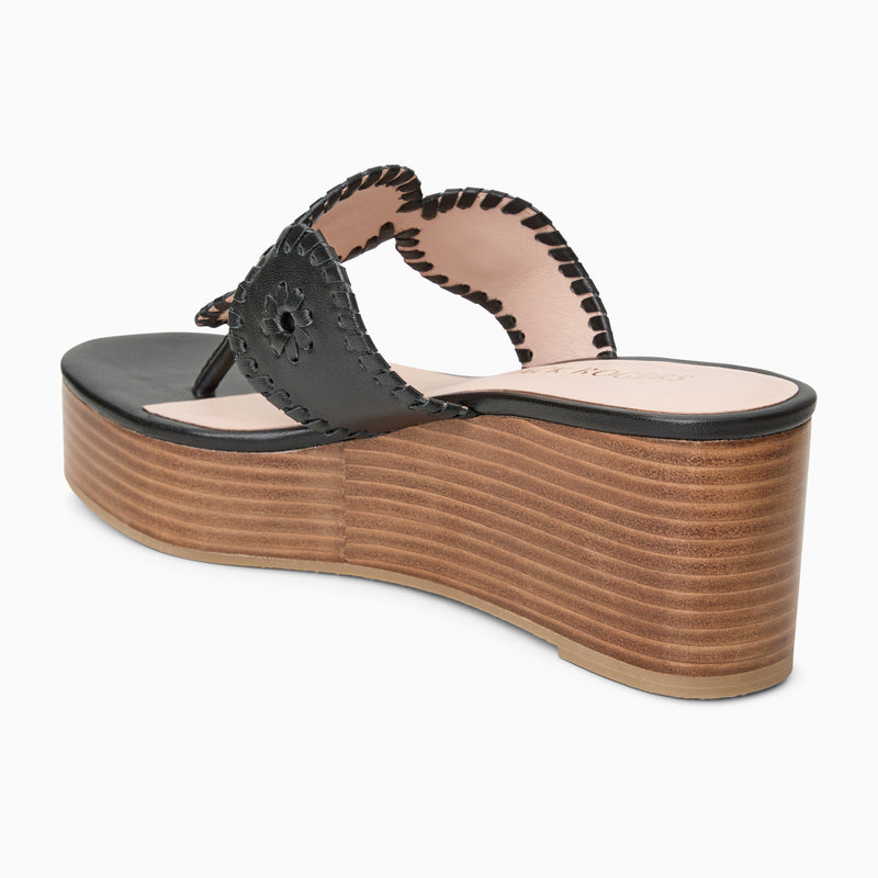 Kimberly Leather Mid Wedge