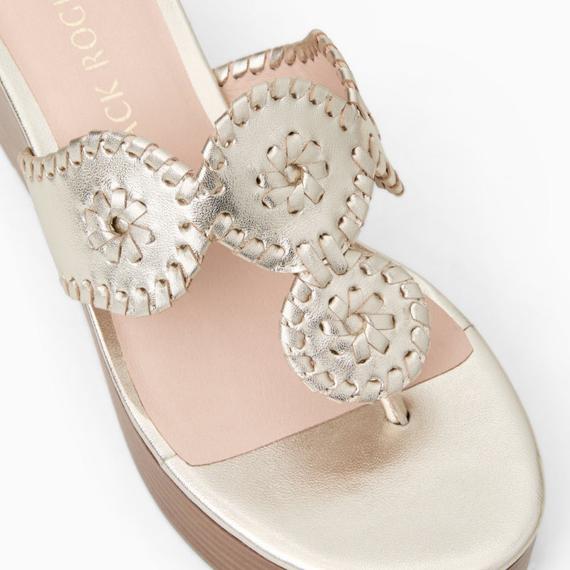 Kimberly Leather Mid Wedge