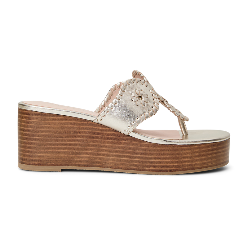 Kimberly Leather Mid Wedge