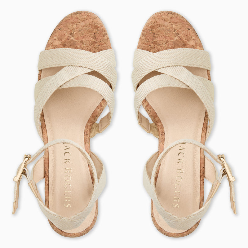 Pippa Canvas Platform Wedge