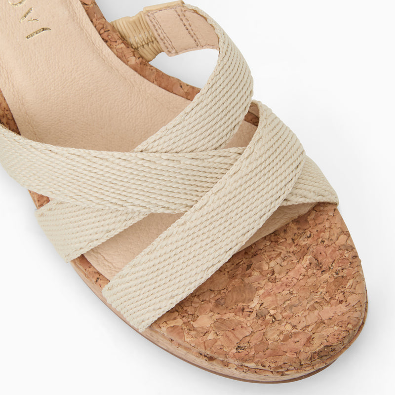 Pippa Canvas Platform Wedge
